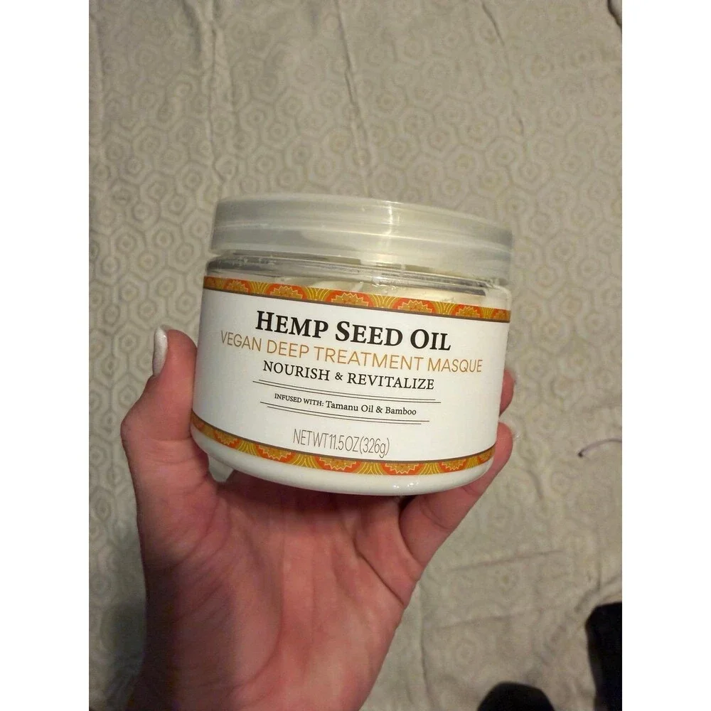 Hemp seed oil vegan deep treatment mask